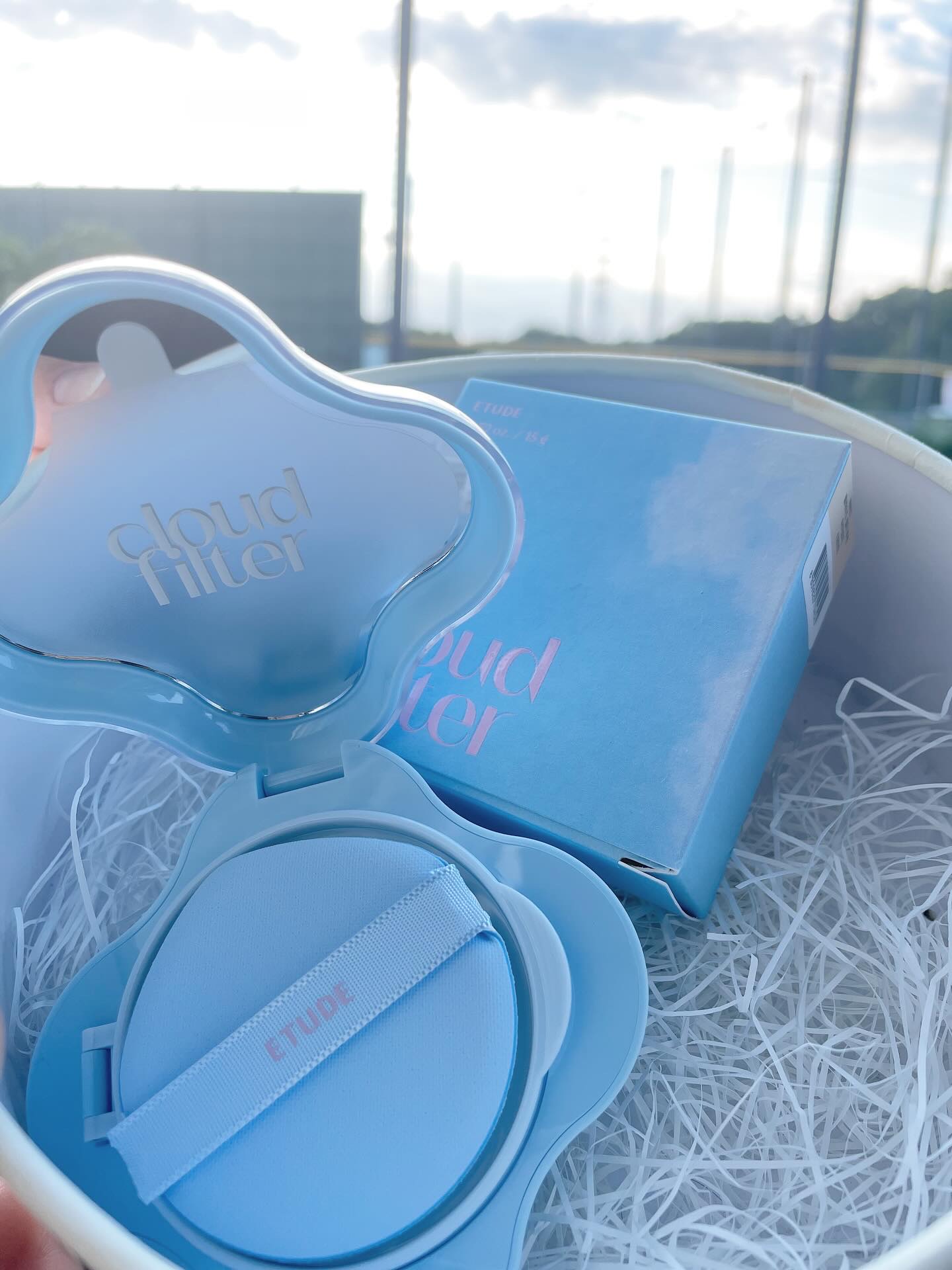 クラウドフィルタークッション/ETUDE/クッションファンデーションを使ったクチコミ（2枚目）