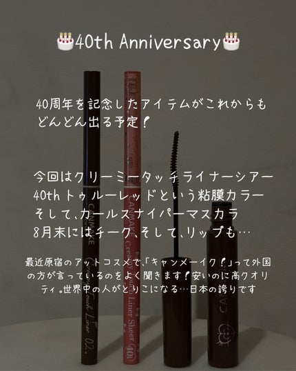 クリーミータッチライナー/キャンメイク/ジェルアイライナーを使ったクチコミ(2枚目)