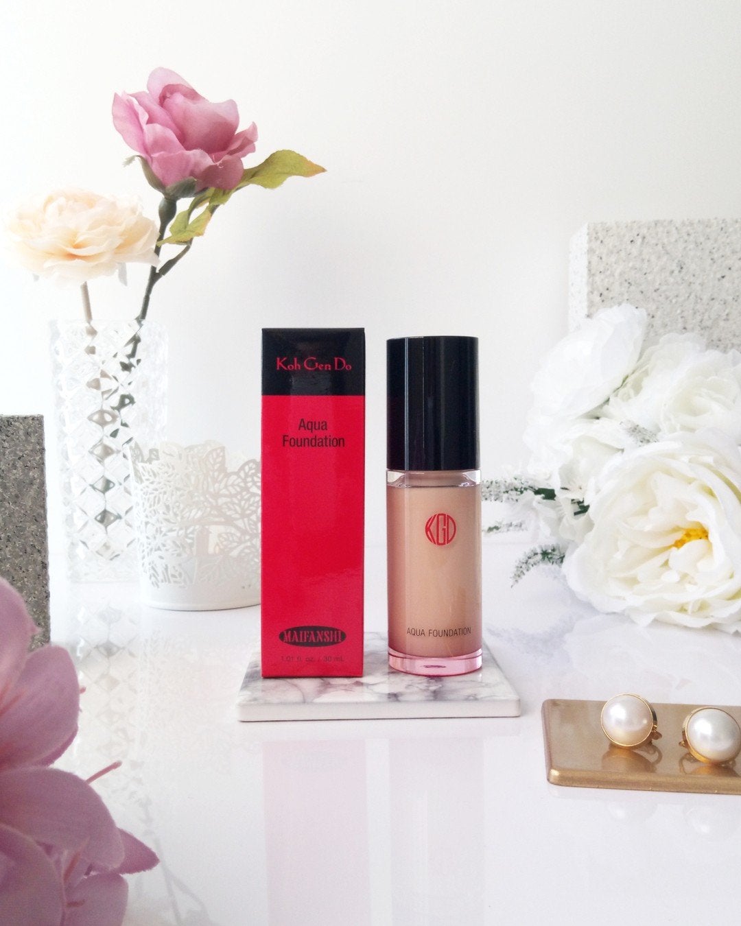 マイファンスィー アクアファンデーション/Koh Gen Do/リキッドファンデーションを使ったクチコミ(2枚目)