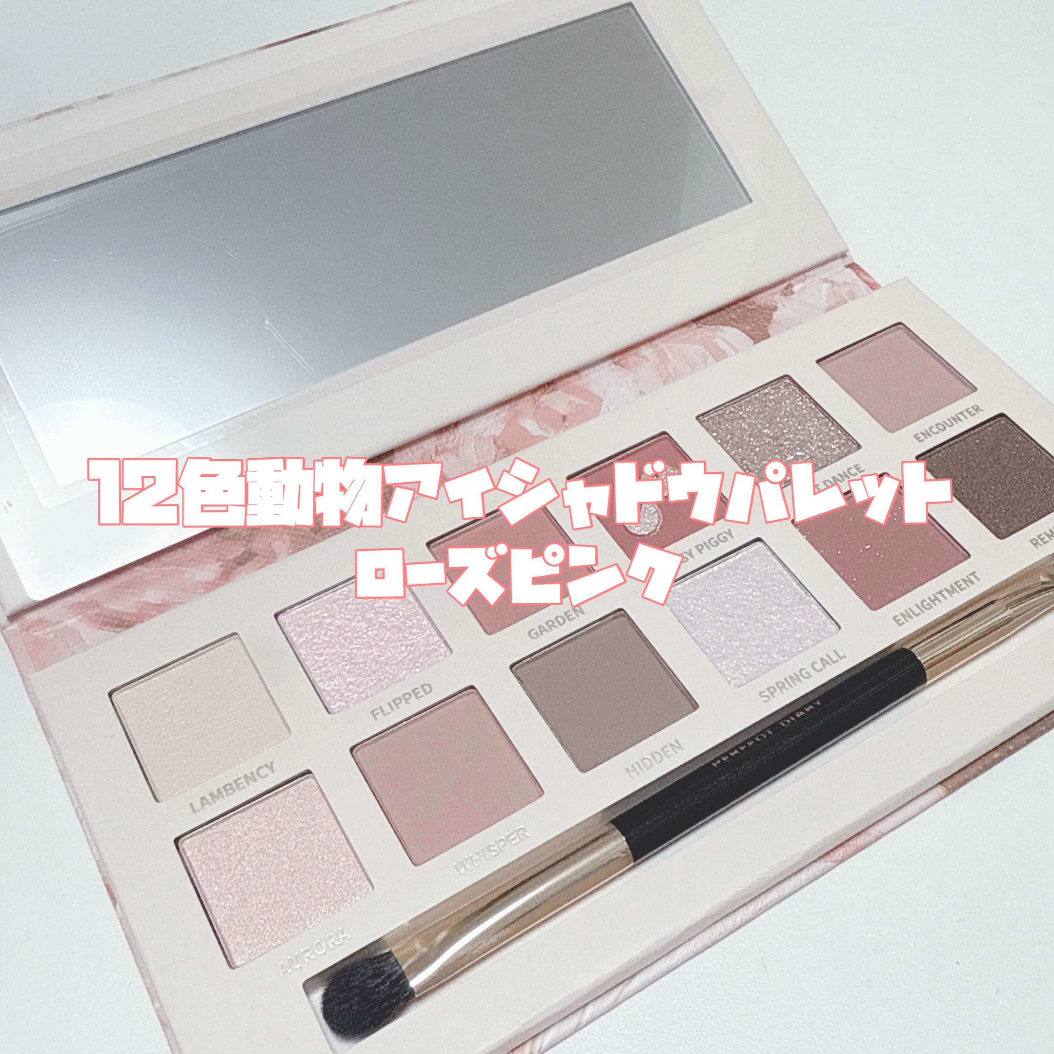 エクスプローラ12色 動物アイシャドウパレット/PERFECT DIARY/アイシャドウパレットを使ったクチコミ（3枚目）