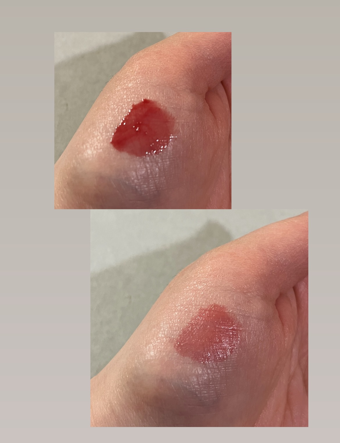 ロウグロウジェルティント R022 ロウ・カレント（ミニ）/hince/リップティントを使ったクチコミ（3枚目）