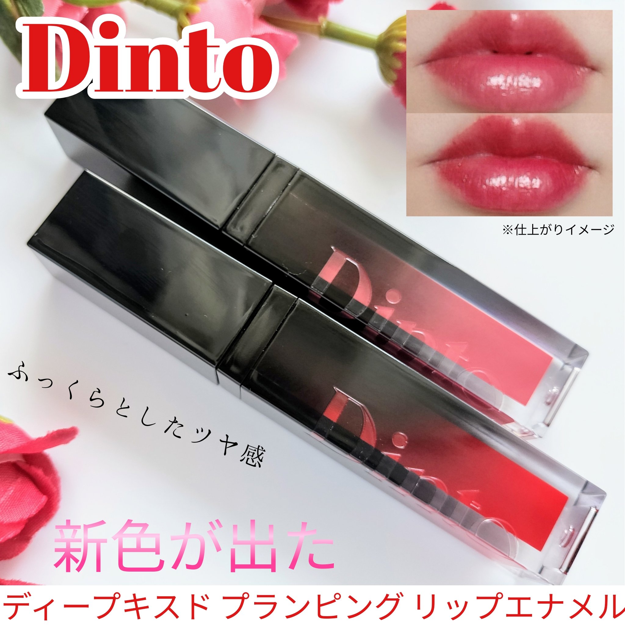 ディープキスド プランピング リップエナメル/Dinto/リップグロスを使ったクチコミ（1枚目）