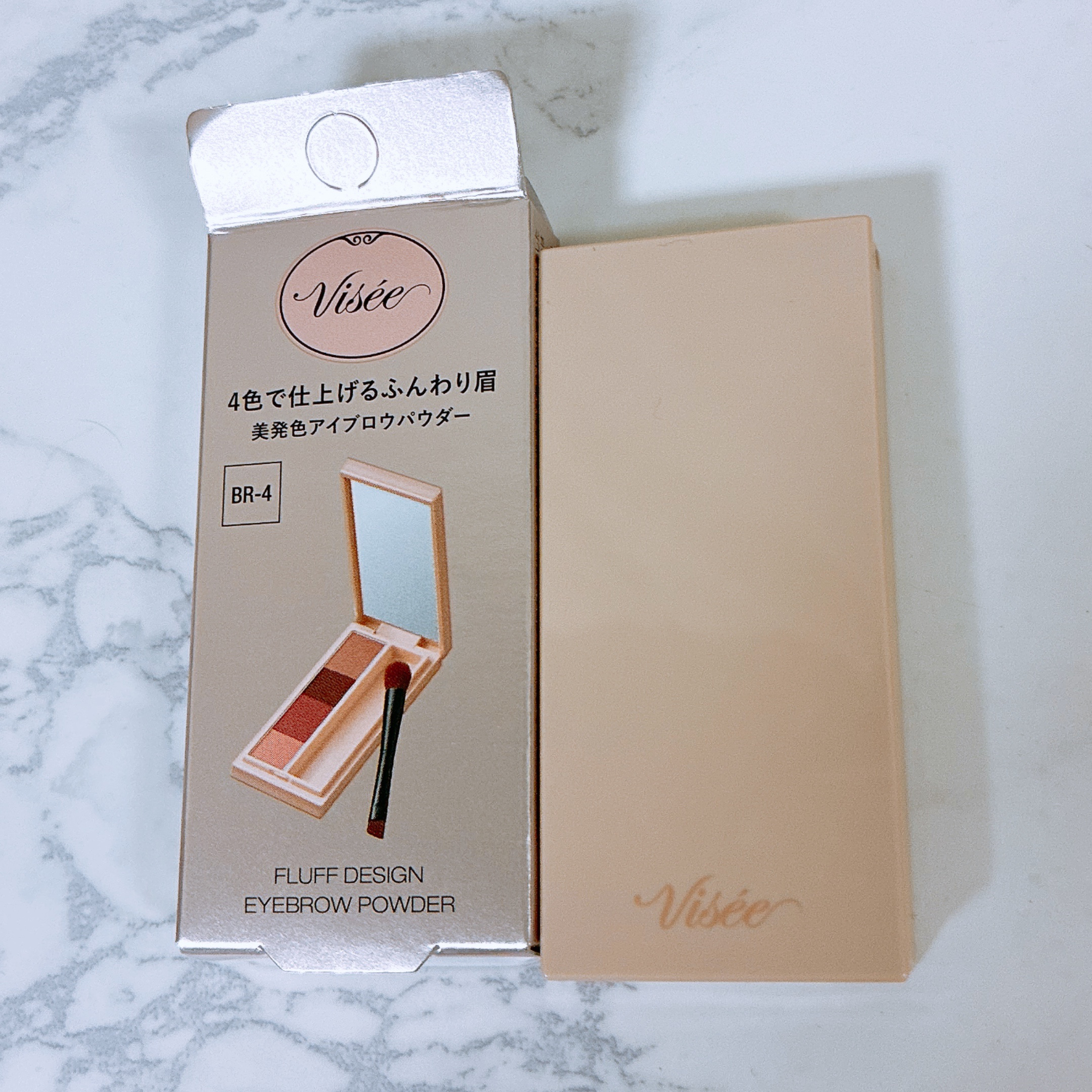 フラッフデザイン アイブロウパウダー/Visée/パウダーアイブロウを使ったクチコミ（1枚目）