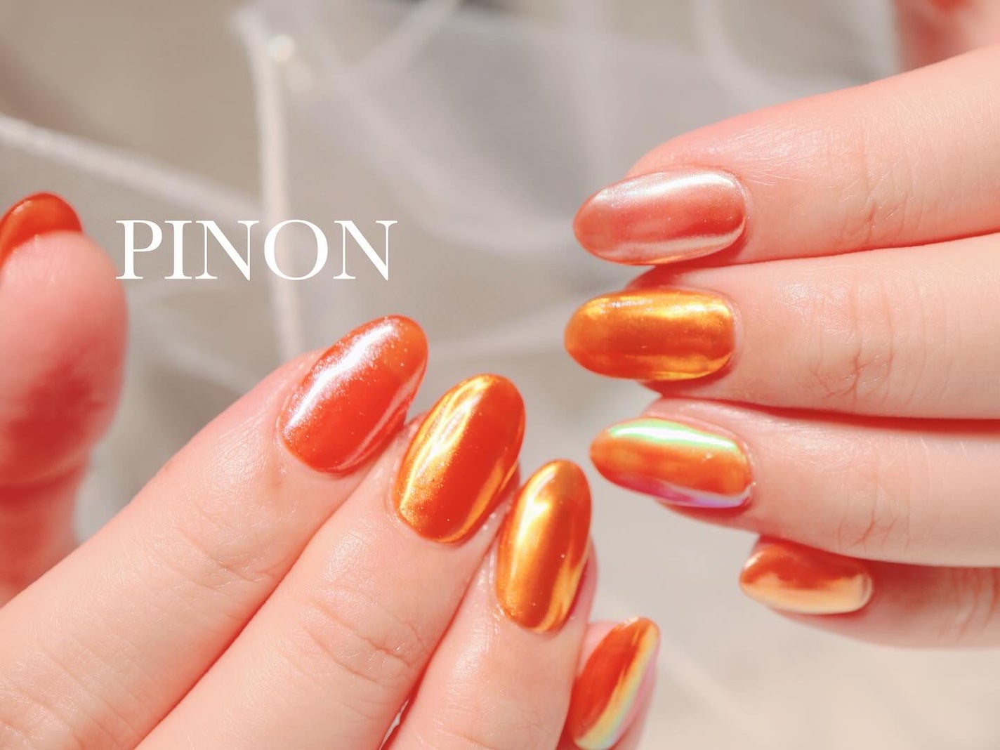 shino on LIPS 「orange✖️powder指ごとに違うパウダーで色んな艶を楽..」(2枚目)