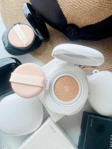 プベルグロウクッション ミニ/EITHER&/クッションファンデーションを使ったクチコミ(2枚目)