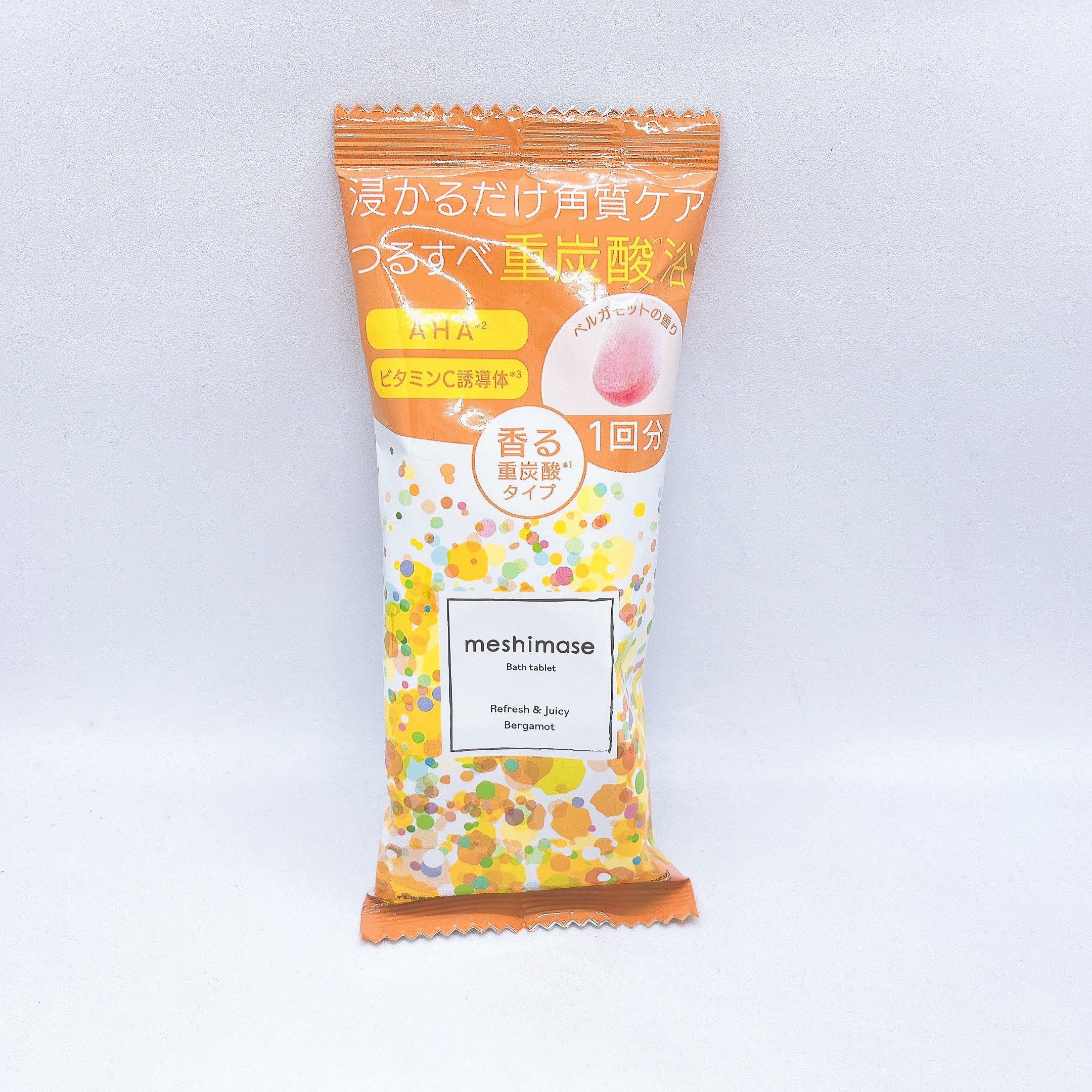 meshimase バスタブレット リフレッシュ＆ジューシーなベルガモットの香り/meshimase/炭酸系入浴剤を使ったクチコミ（1枚目）