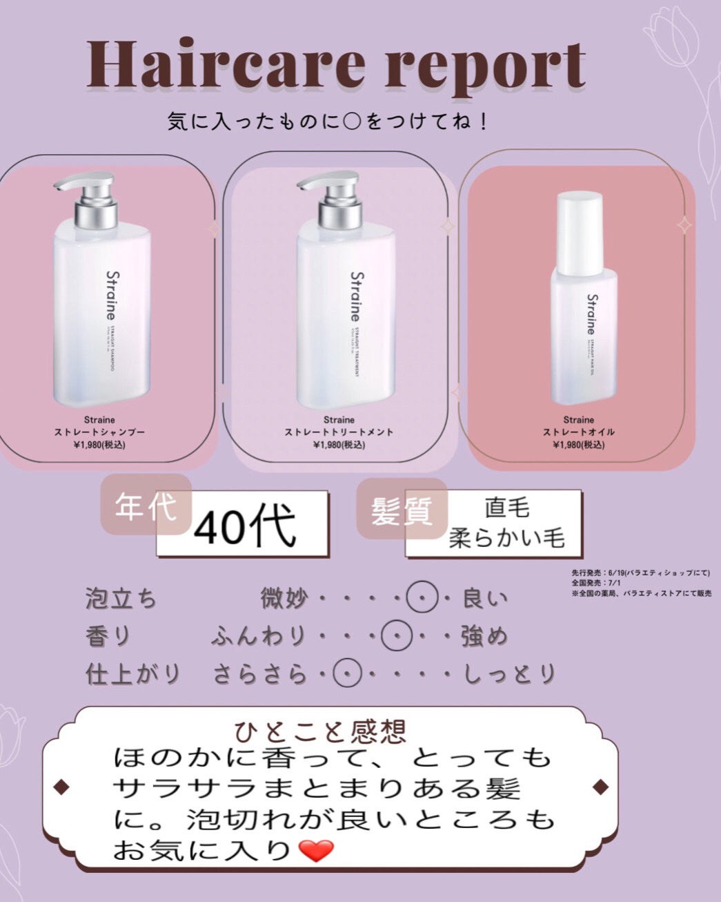 ストレートシャンプー/ストレートトリートメント ホワイトブロッサムの香り/Straine/市販シャンプーを使ったクチコミ(4枚目)