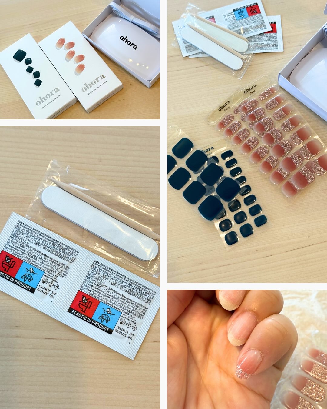 セミキュアジェルネイル（ハンド）/ohora/ネイルシールを使ったクチコミ（2枚目）