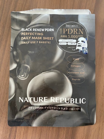 ブラックPDRN デイリーシートマスク/ネイチャーリパブリック/シートマスク・パックを使ったクチコミ(1枚目)