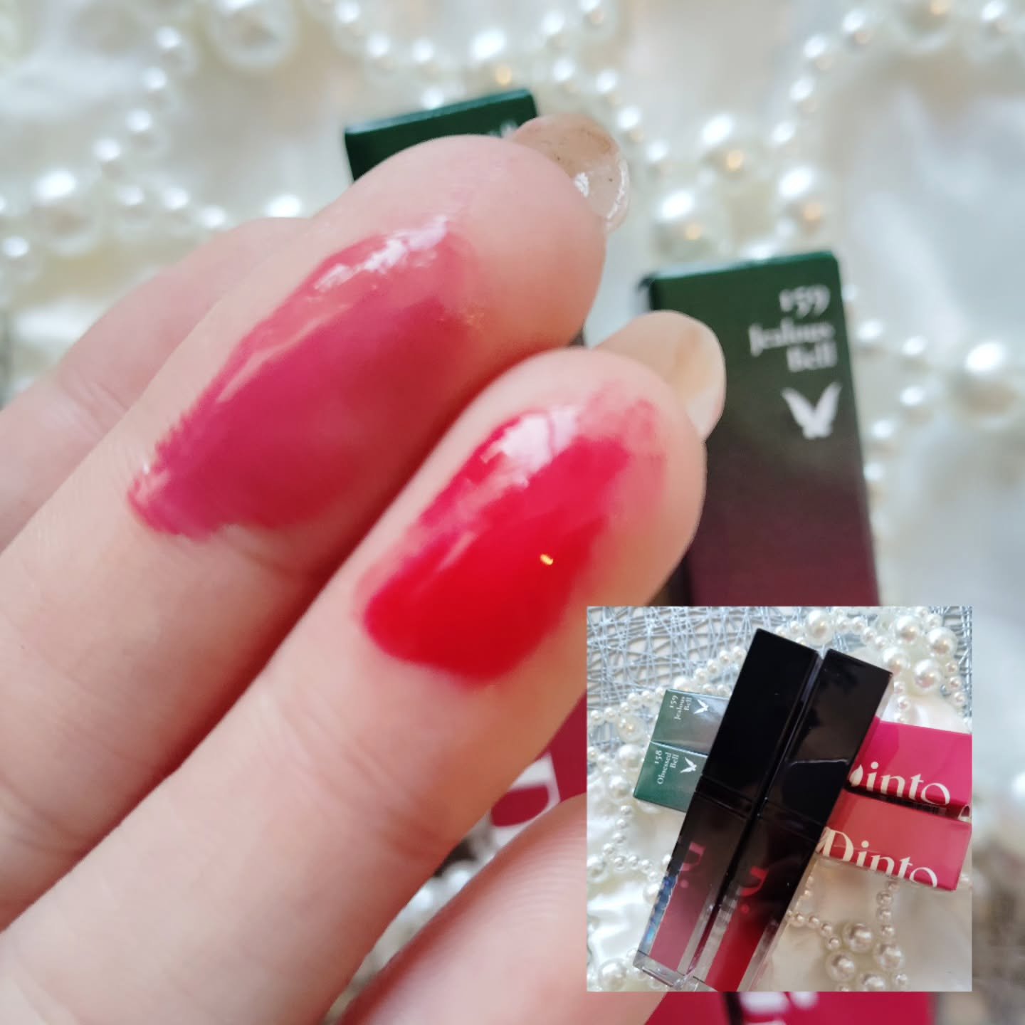 ディープキスド プランピング リップエナメル/Dinto/リップグロスを使ったクチコミ（1枚目）