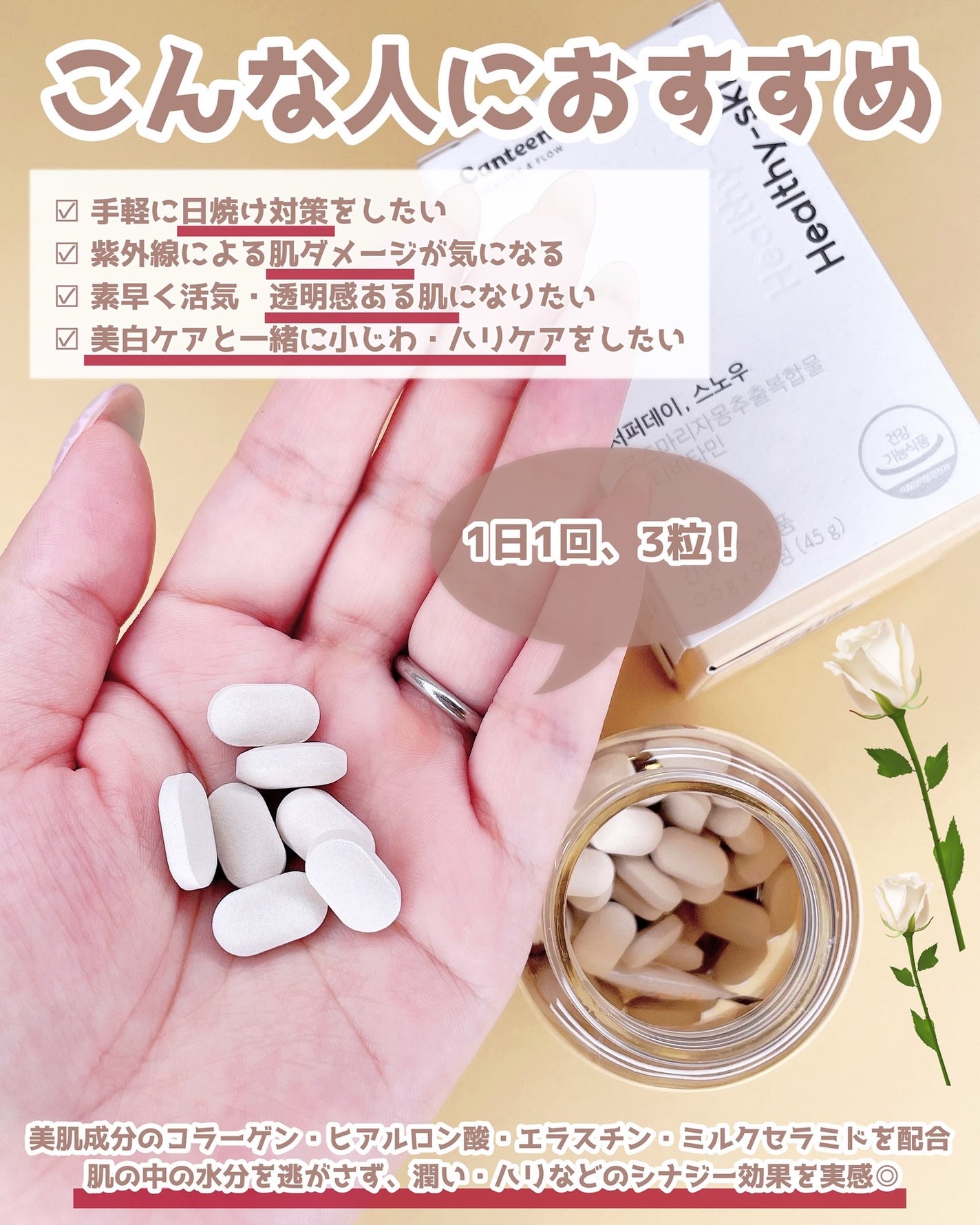 サファーデイ スノー/canteen9/美容サプリメントを使ったクチコミ(3枚目)