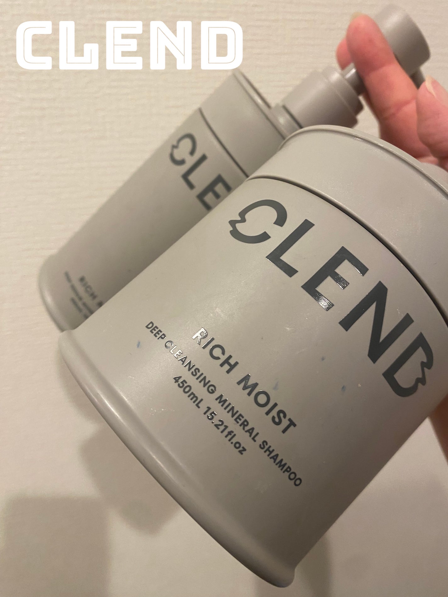 リッチモイスト ディープクレンジング ミネラル シャンプー/ディープリペア ミネラル トリートメント/CLEND/市販シャンプーを使ったクチコミ(1枚目)