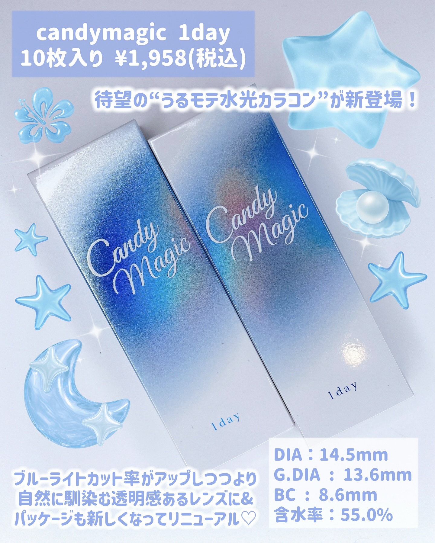 candymagic1day（キャンディーマジックワンデー）/candy magic/ワンデー（１DAY）カラコンを使ったクチコミ（2枚目）