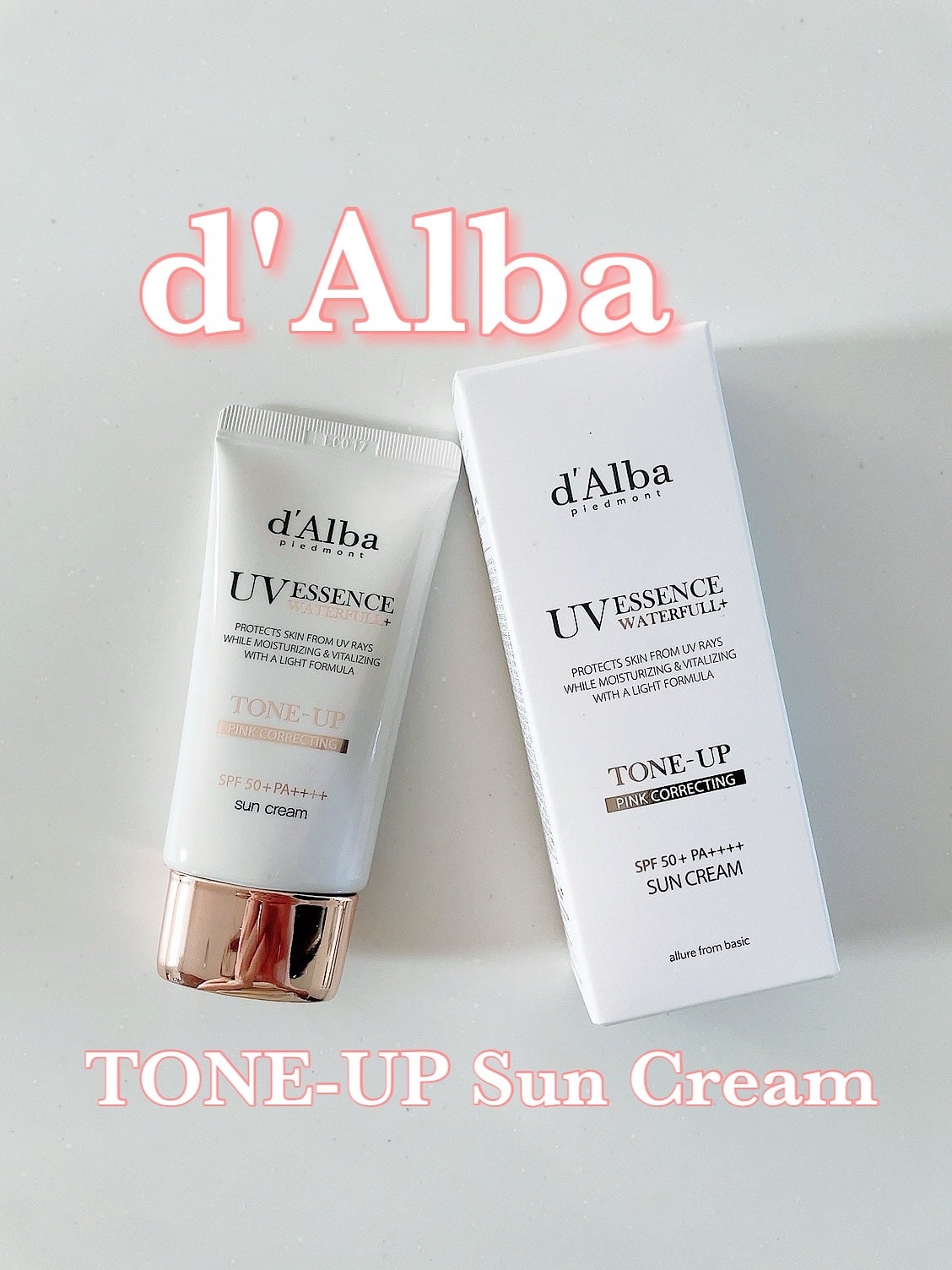 ウォータフルトーンアップサンクリーム/ダルバ/日焼け止めクリームを使ったクチコミ(1枚目)