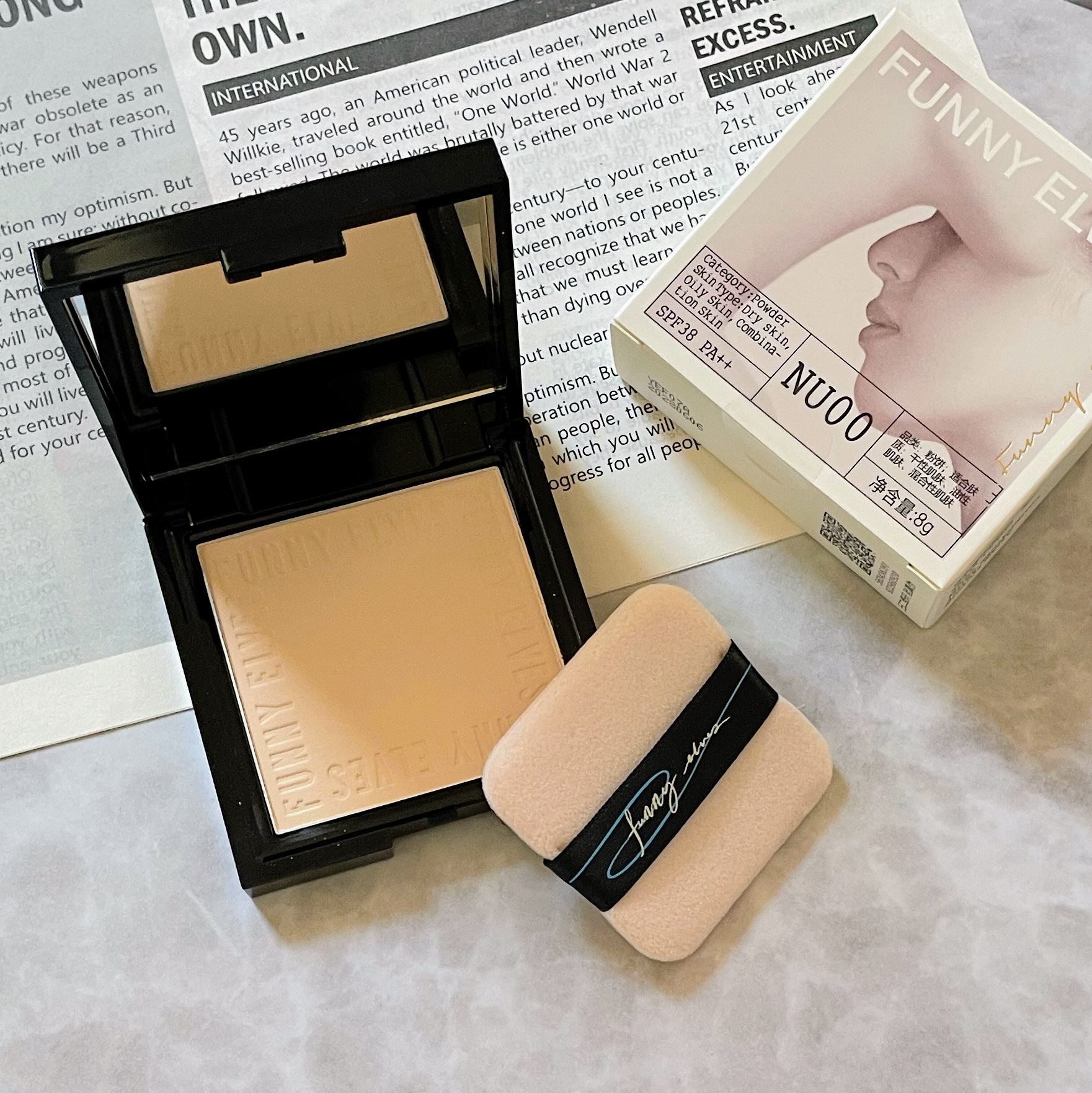 UVソフトマットプレストパウダー/FUNNY ELVES方里/プレストパウダーを使ったクチコミ（2枚目）