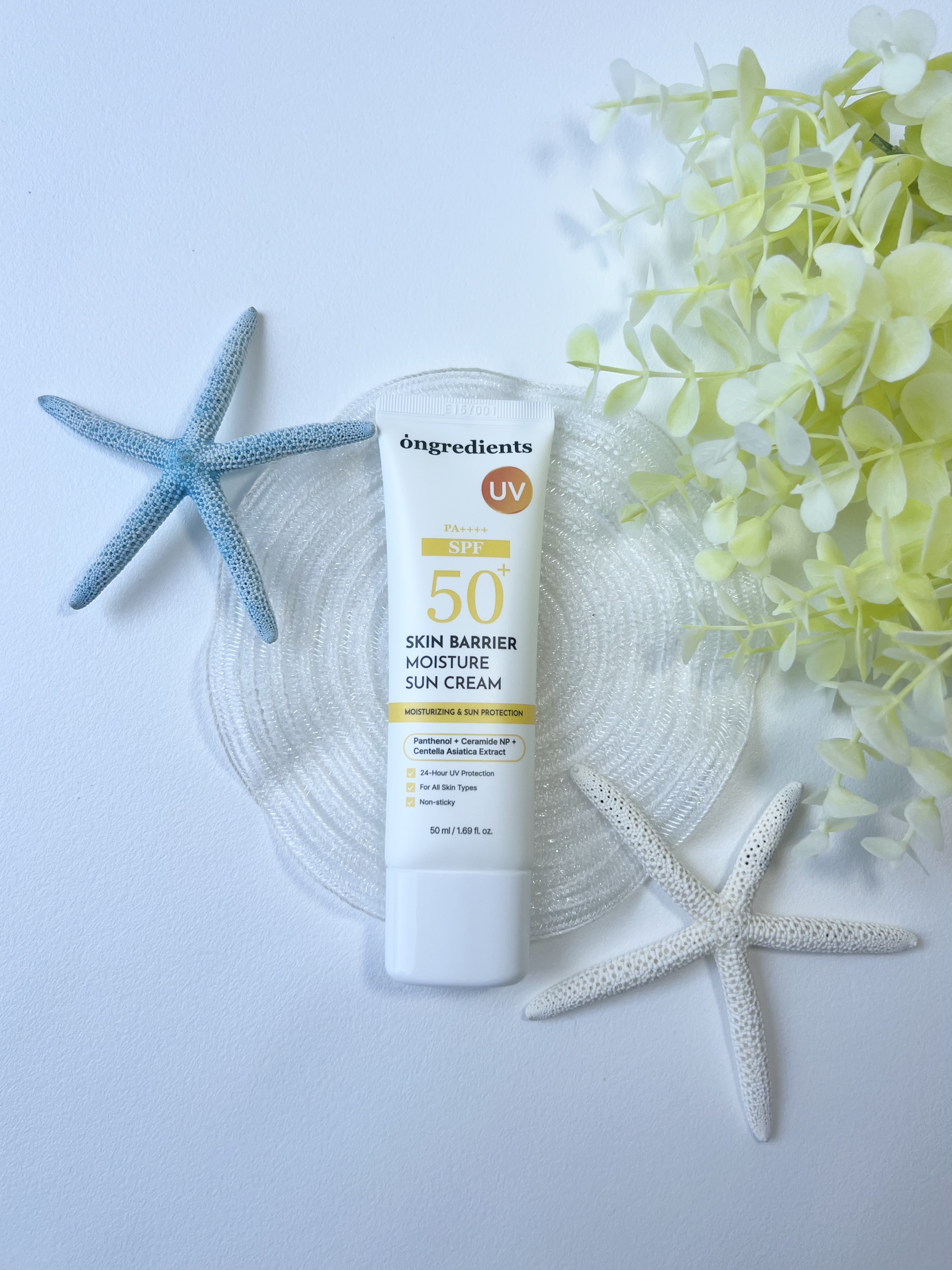 スキンバリアモイスチャーサンクリーム/Ongredients/日焼け止めクリームを使ったクチコミ（3枚目）