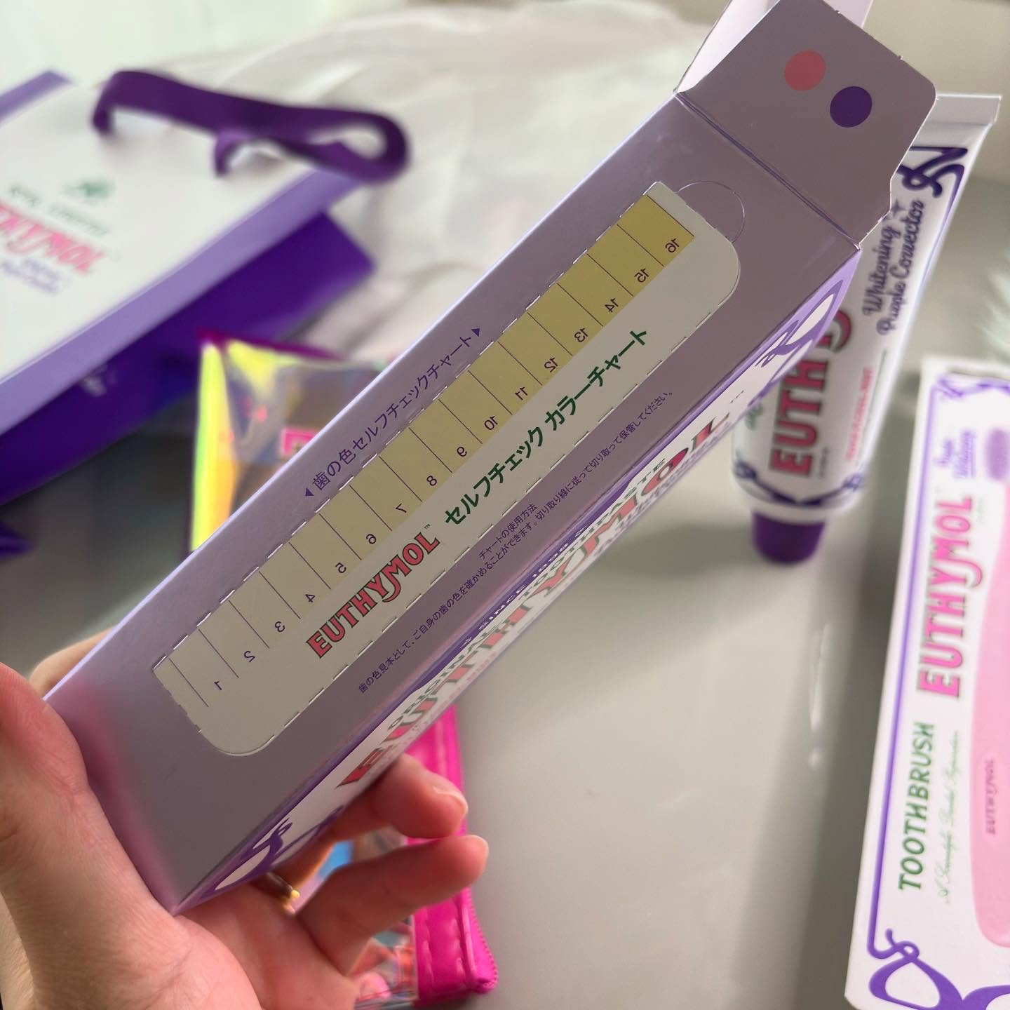 ホワイトパープル歯みがき ピーチフローラルミントの香り/EUTHYMOL/歯磨き粉を使ったクチコミ（3枚目）