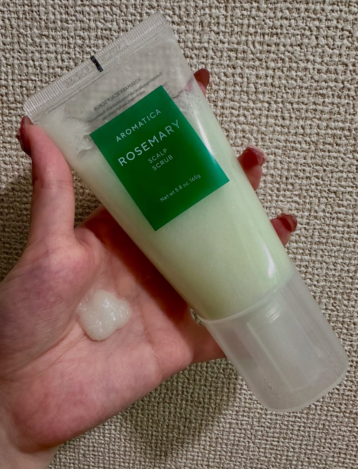 ローズマリー スカルプ スクラブ/AROMATICA/ヘッドスクラブを使ったクチコミ（2枚目）