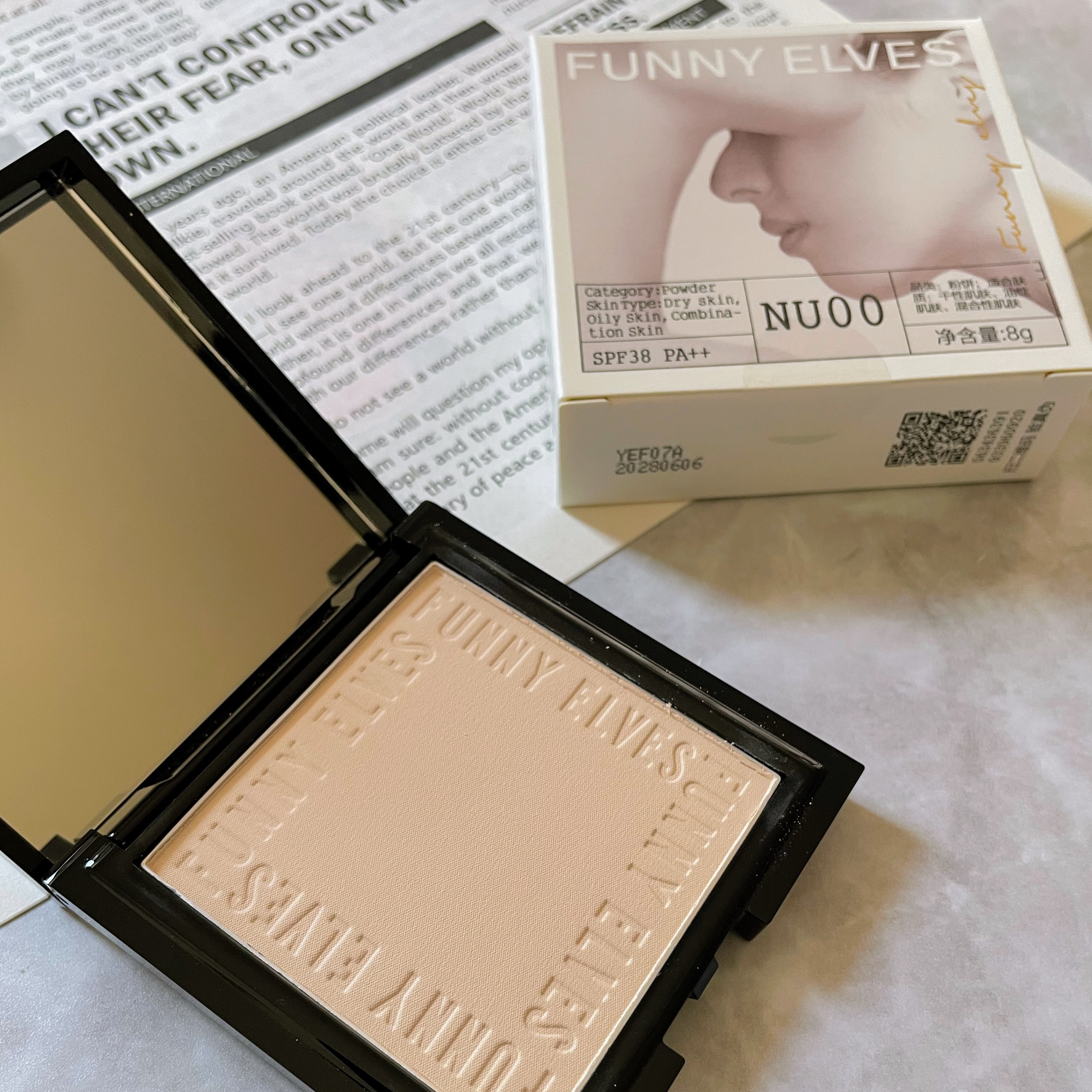 UVソフトマットプレストパウダー/FUNNY ELVES方里/プレストパウダーを使ったクチコミ（3枚目）