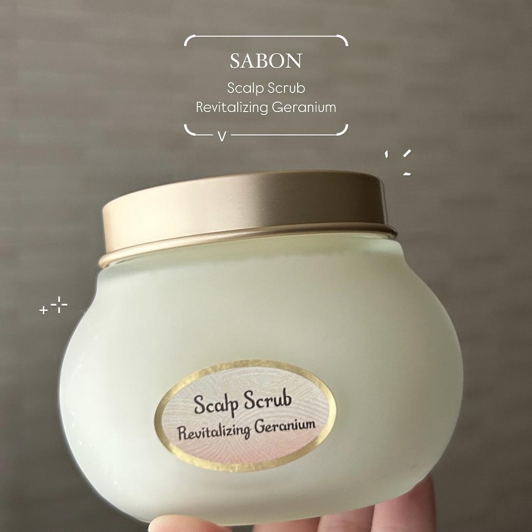 ヘッドスクラブ リプレニッシング(ゼラニウム) 300g/SABON/ヘッドスクラブを使ったクチコミ（1枚目）