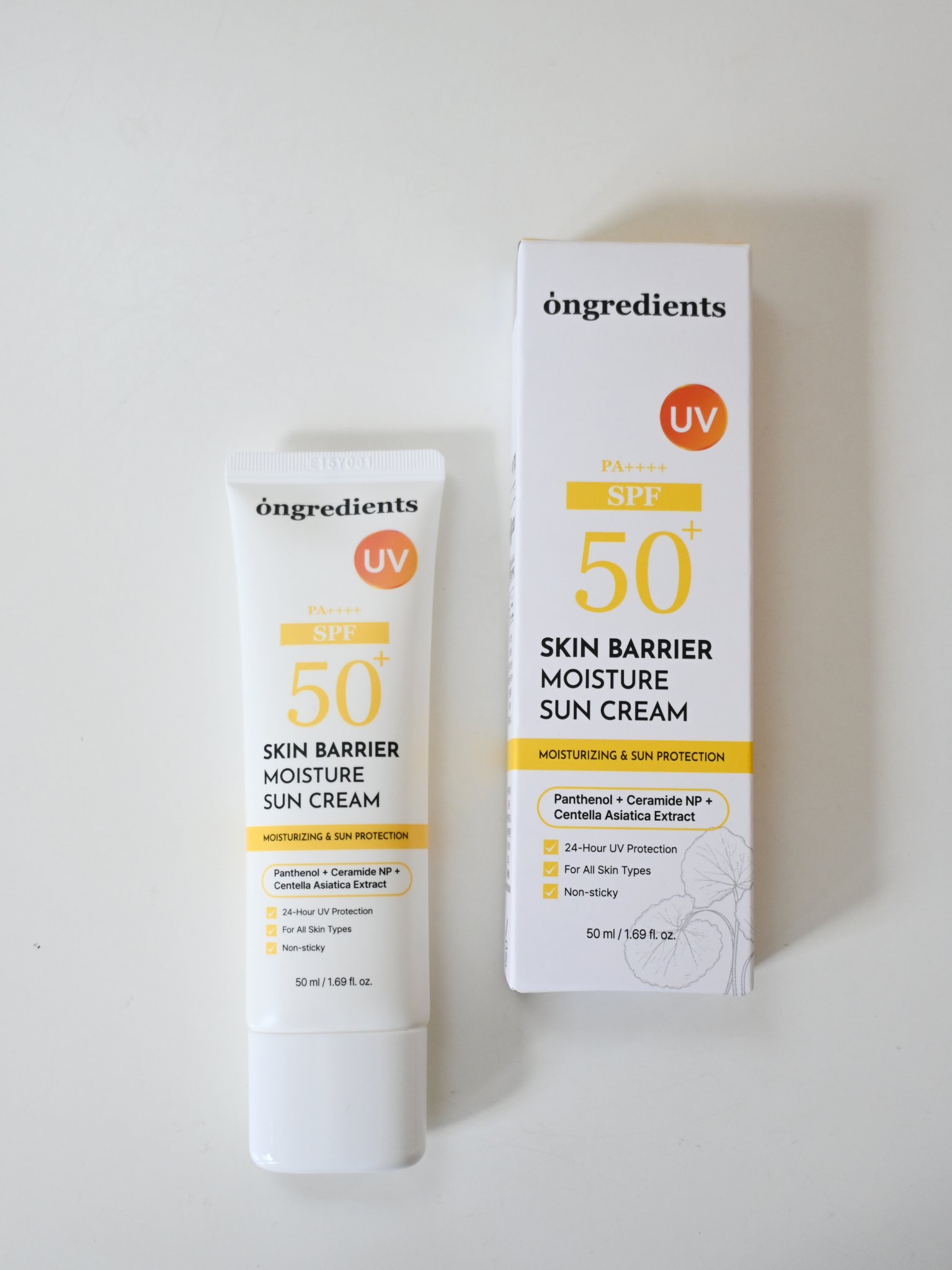 スキンバリアモイスチャーサンクリーム/Ongredients/日焼け止めクリームを使ったクチコミ（3枚目）