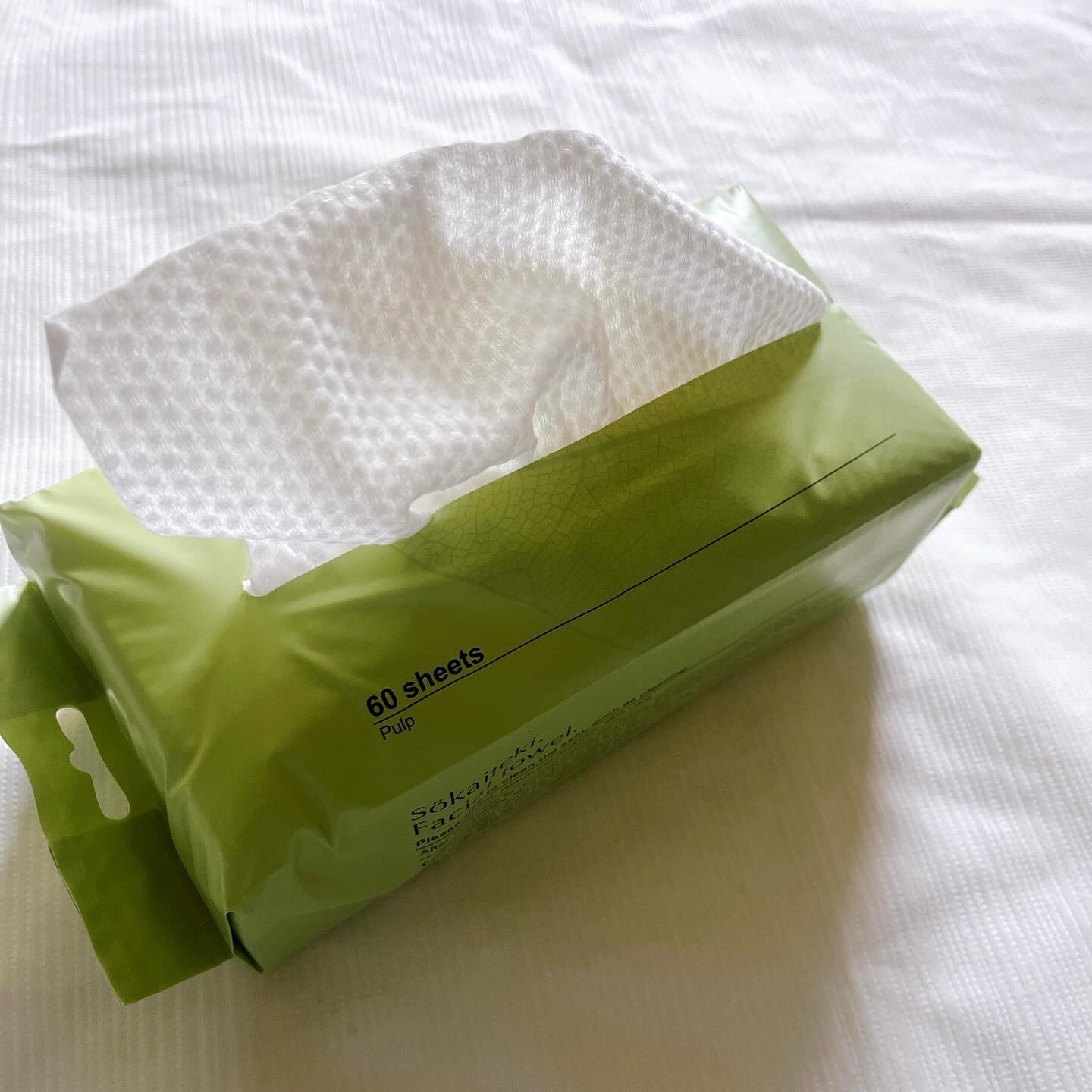 Sokaiteki　フェイシャルタオル　BOX/SOKAITEKI/その他スキンケアグッズを使ったクチコミ（3枚目）