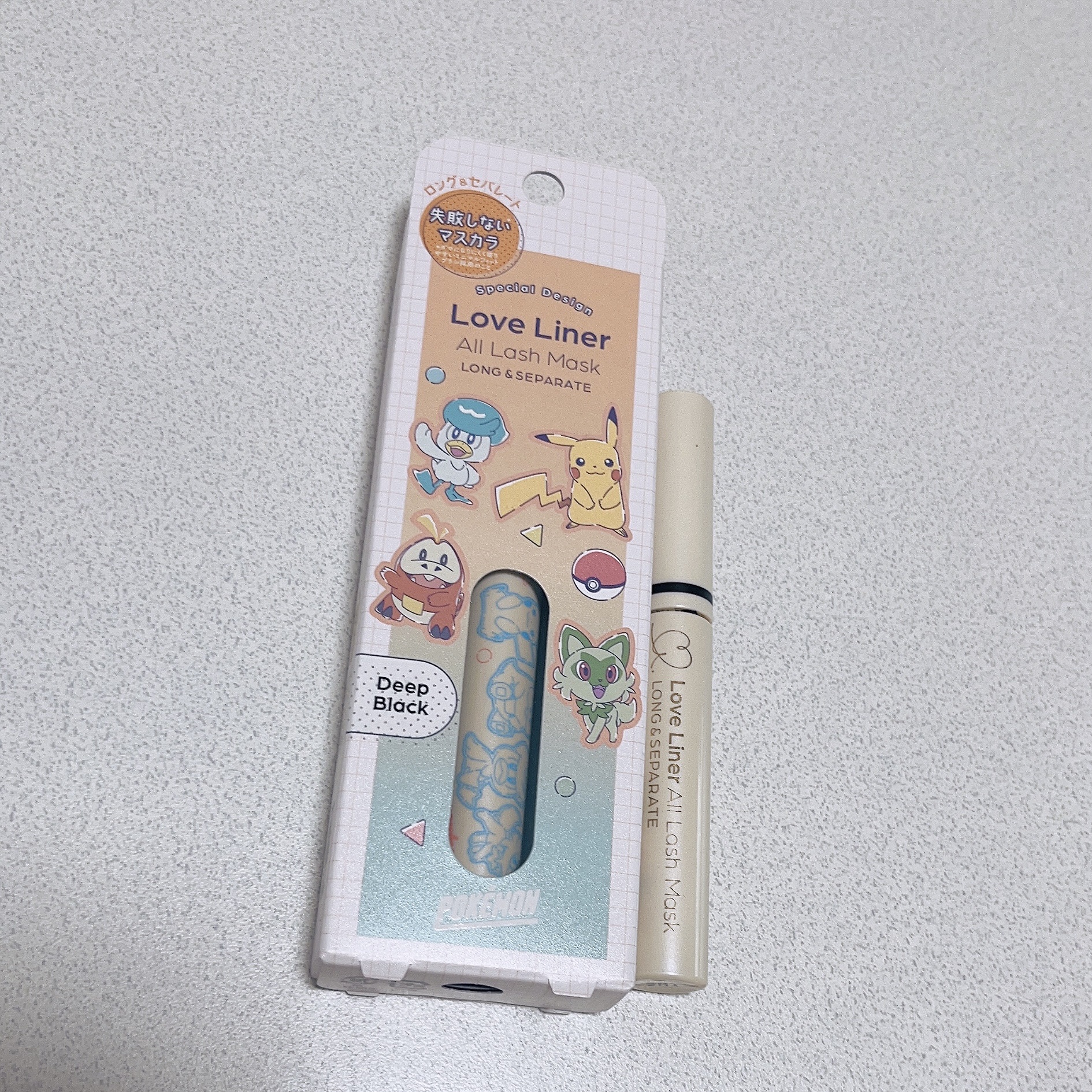 オールラッシュ マスク ロング＆セパレート＜マスカラ＞ ディープブラック(ポケモンデザイン)【限定】/ラブ・ライナー/マスカラを使ったクチコミ（1枚目）