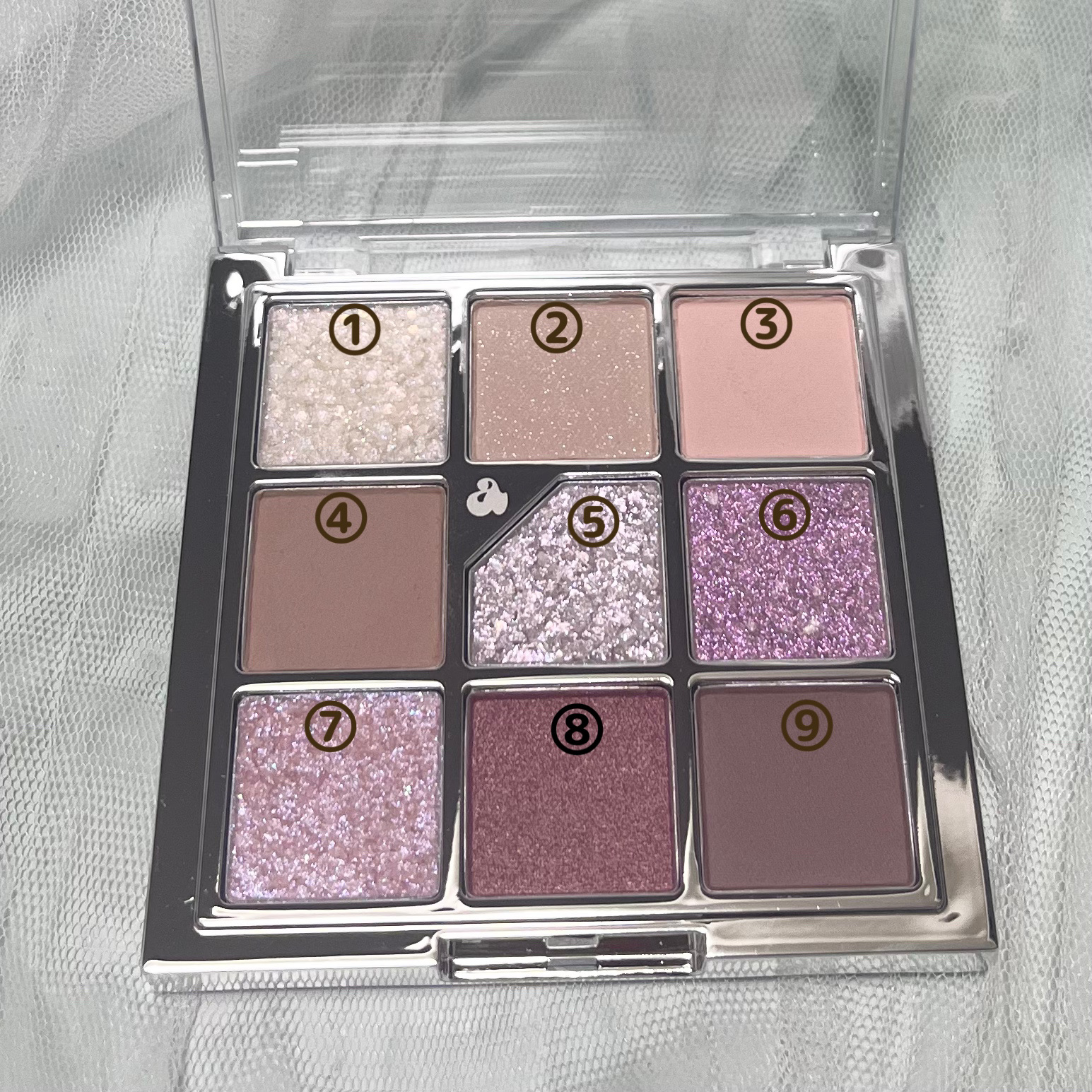 グリッターペディアアイパレット/unleashia/アイシャドウパレットを使ったクチコミ（2枚目）