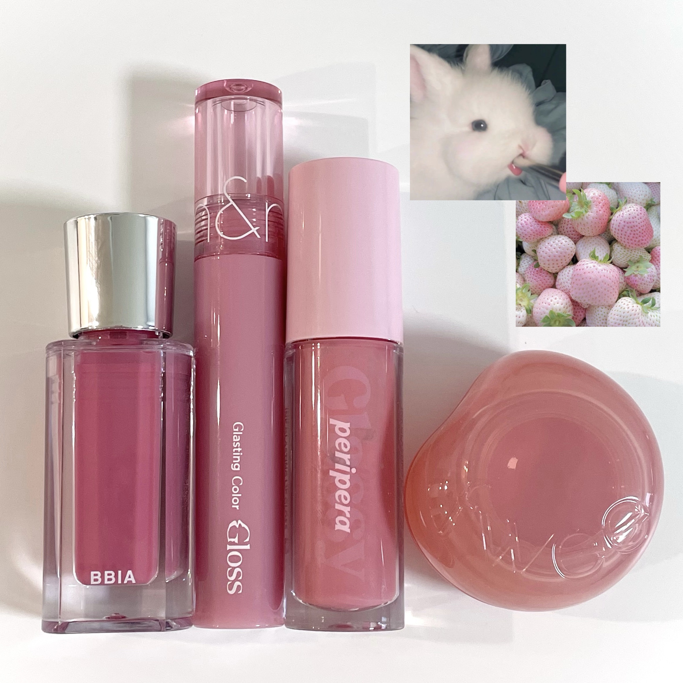 フィー リップアンドチーク グローイジェリーポット JN02 ミルキー/fwee/リップグロスを使ったクチコミ（1枚目）