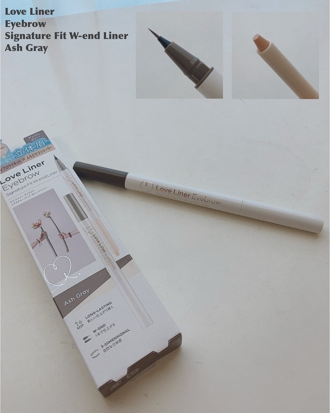 ラブ・ライナー シグネチャーフィットWエンドライナー<アイブロウ>/ラブ・ライナー/リキッドアイブロウを使ったクチコミ(2枚目)
