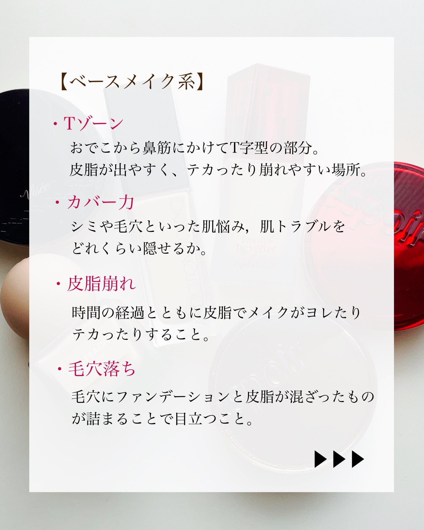 瑞樹澄葉@メイクのアレコレ on LIPS 「【メイク用語辞典】ベースメイク/アイメイク系こんにちは!MiZ..」(4枚目)