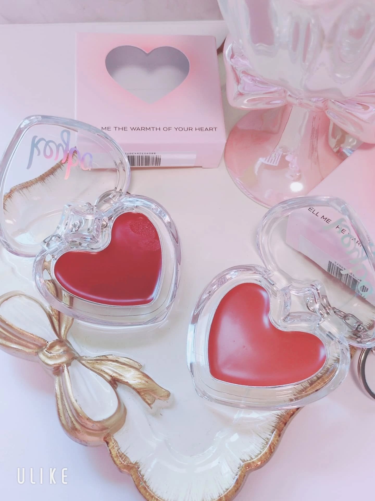 ハートキーリング リップ＆チーク/keybo/口紅を使ったクチコミ（2枚目）