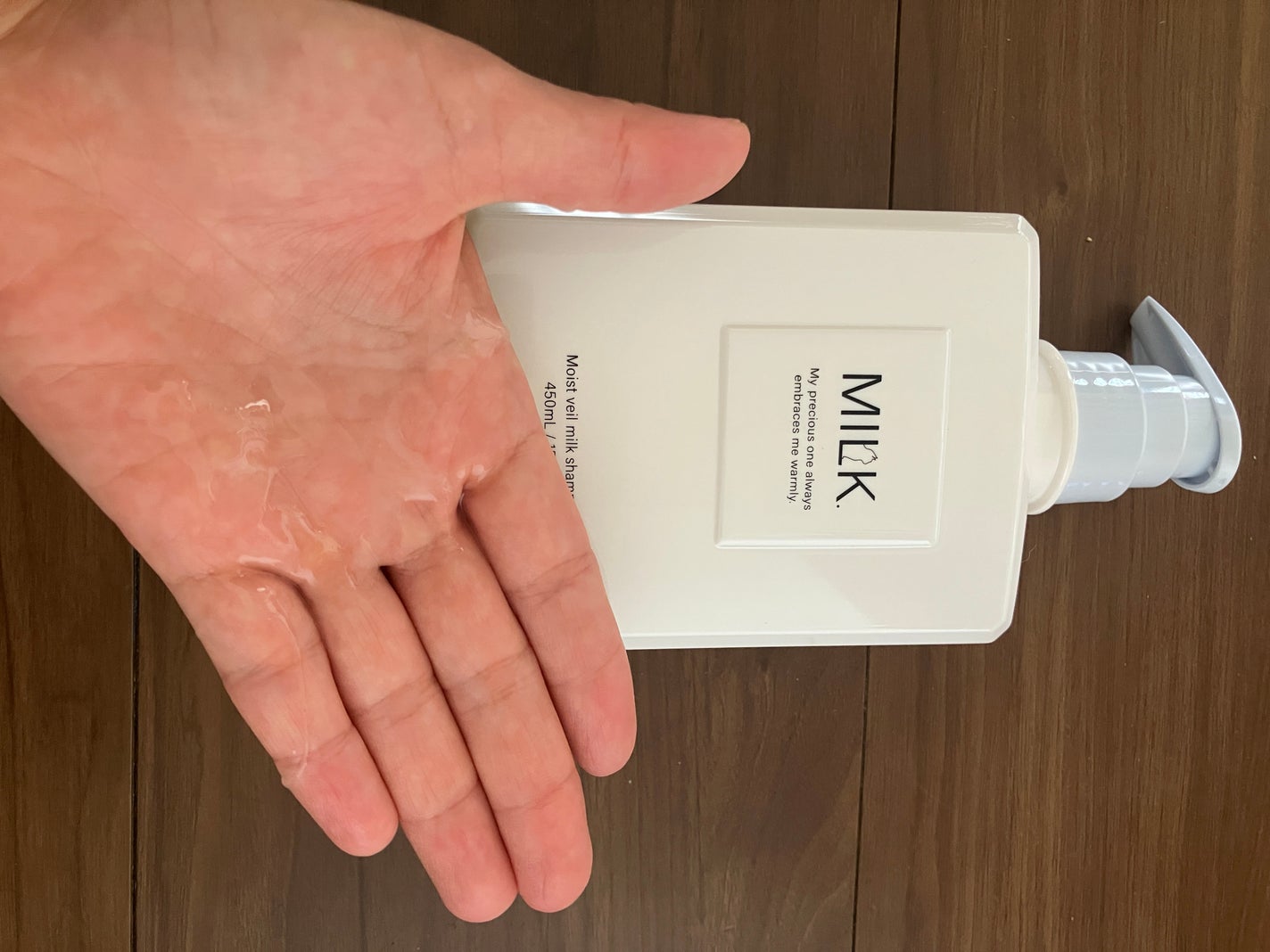 モイストヴェール シャンプー/トリートメント<無香料>/MILK./市販シャンプーを使ったクチコミ(3枚目)