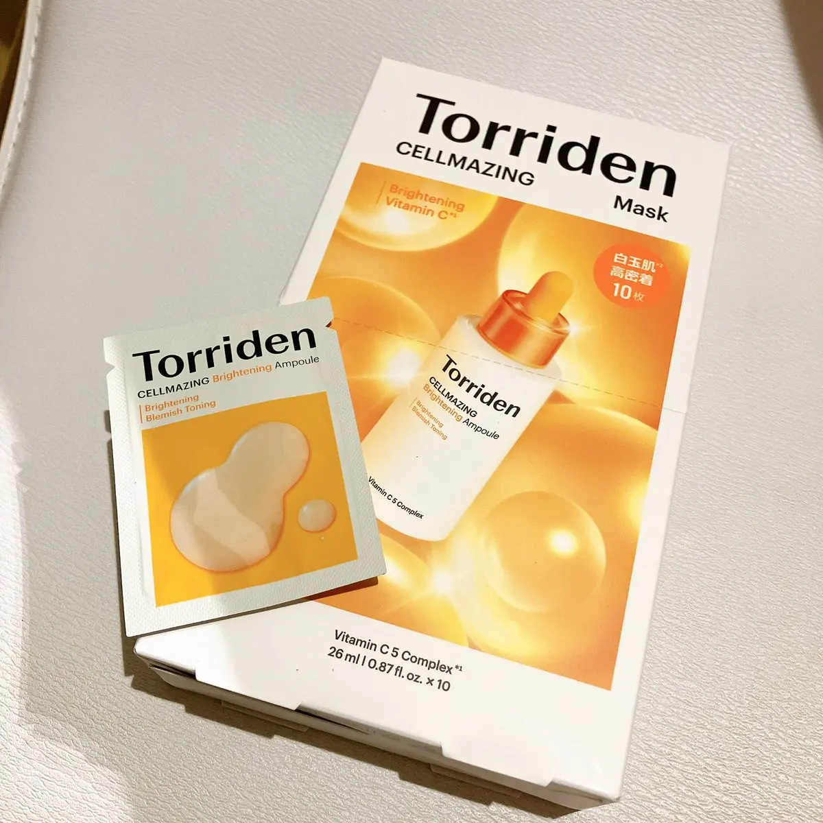 セルメイジング ビタC ブライトニングマスク 10枚/Torriden/シートマスク・パックを使ったクチコミ（1枚目）