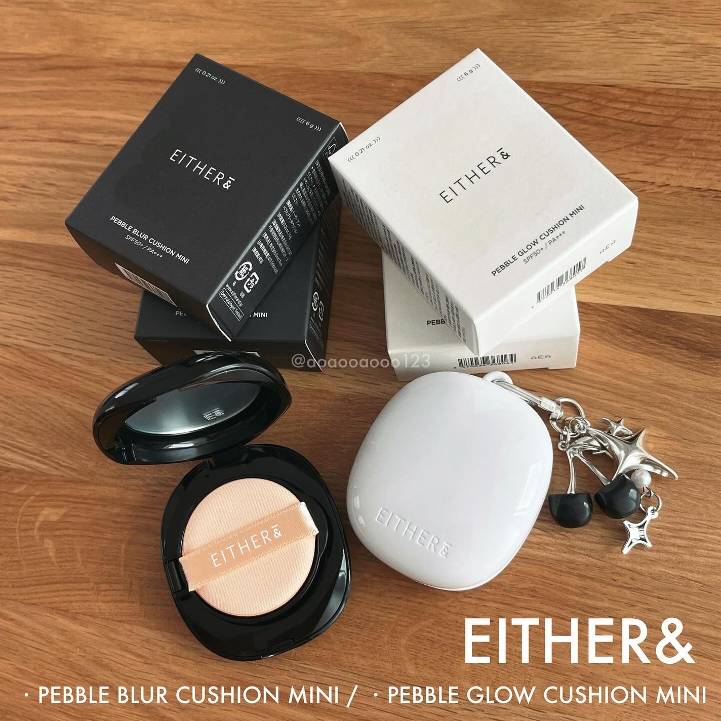 Pebble Blur Cushion (mini)/EITHER&/クッションファンデーションを使ったクチコミ(1枚目)