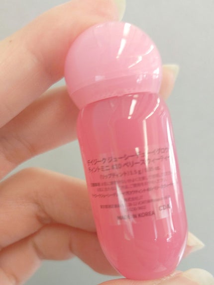 ジューシーデューイグロウティント/dasique/リップティントを使ったクチコミ(4枚目)