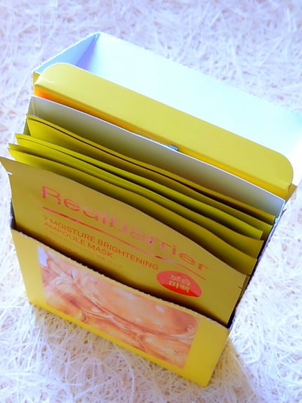 7モイスチャーブライトニングアンプルマスク/Real Barrier/シートマスク・パックを使ったクチコミ(7枚目)