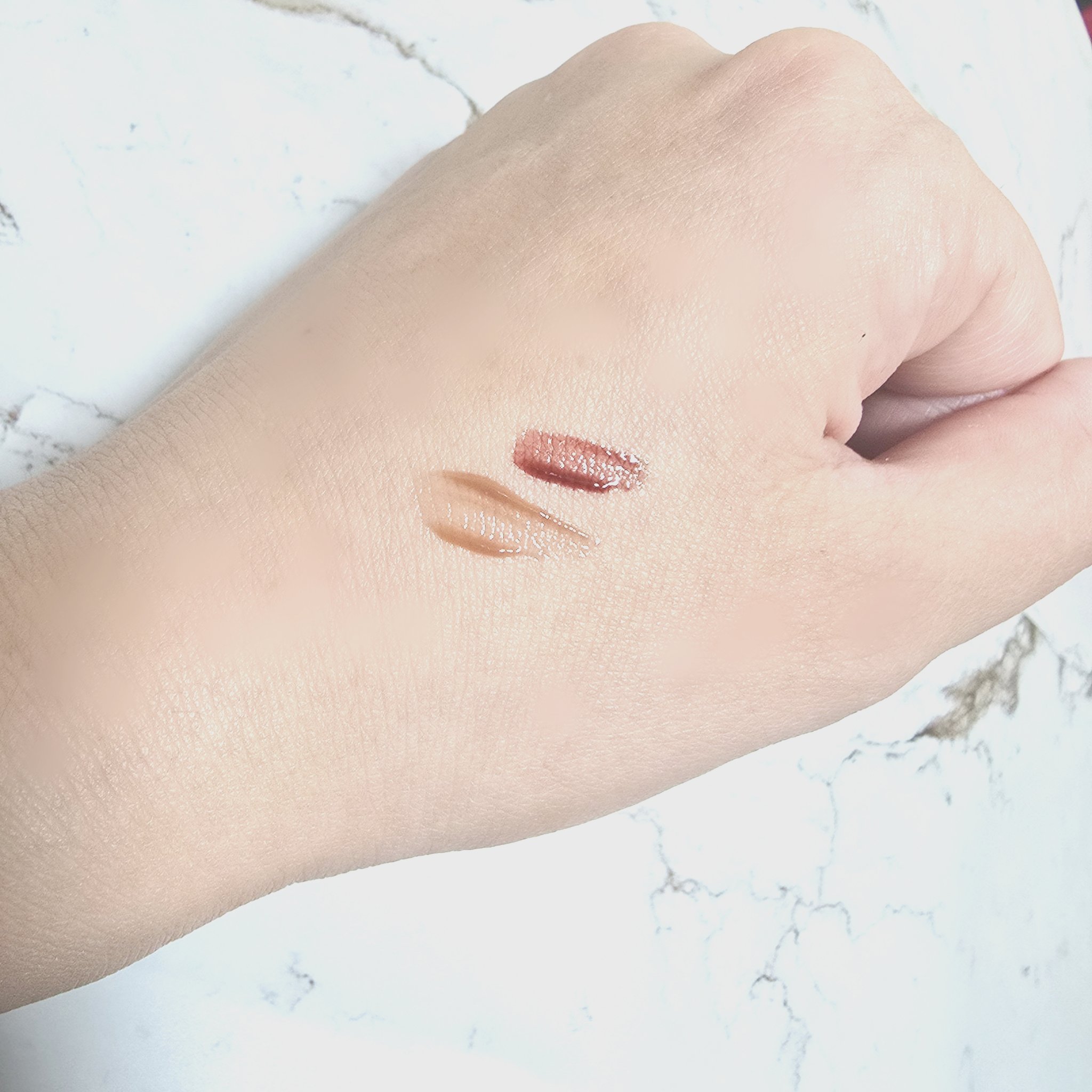 デュー ドロップ ティント 205 ハニーデュー/Coralhaze/リップティントを使ったクチコミ（2枚目）