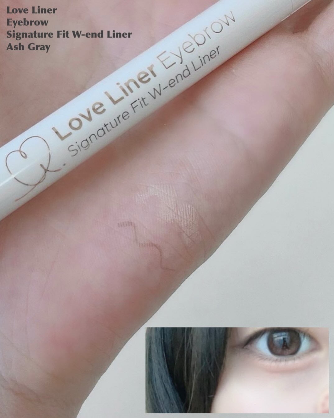 ラブ・ライナー シグネチャーフィットWエンドライナー<アイブロウ>/ラブ・ライナー/リキッドアイブロウを使ったクチコミ(1枚目)