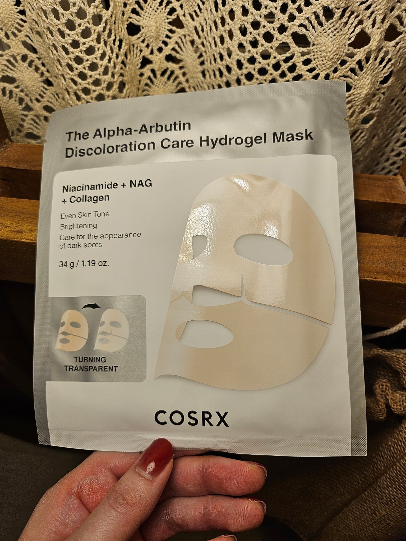 RXザ・アルファ アルブチン ハイドロゲルパック/COSRX/シートマスク・パックを使ったクチコミ（3枚目）