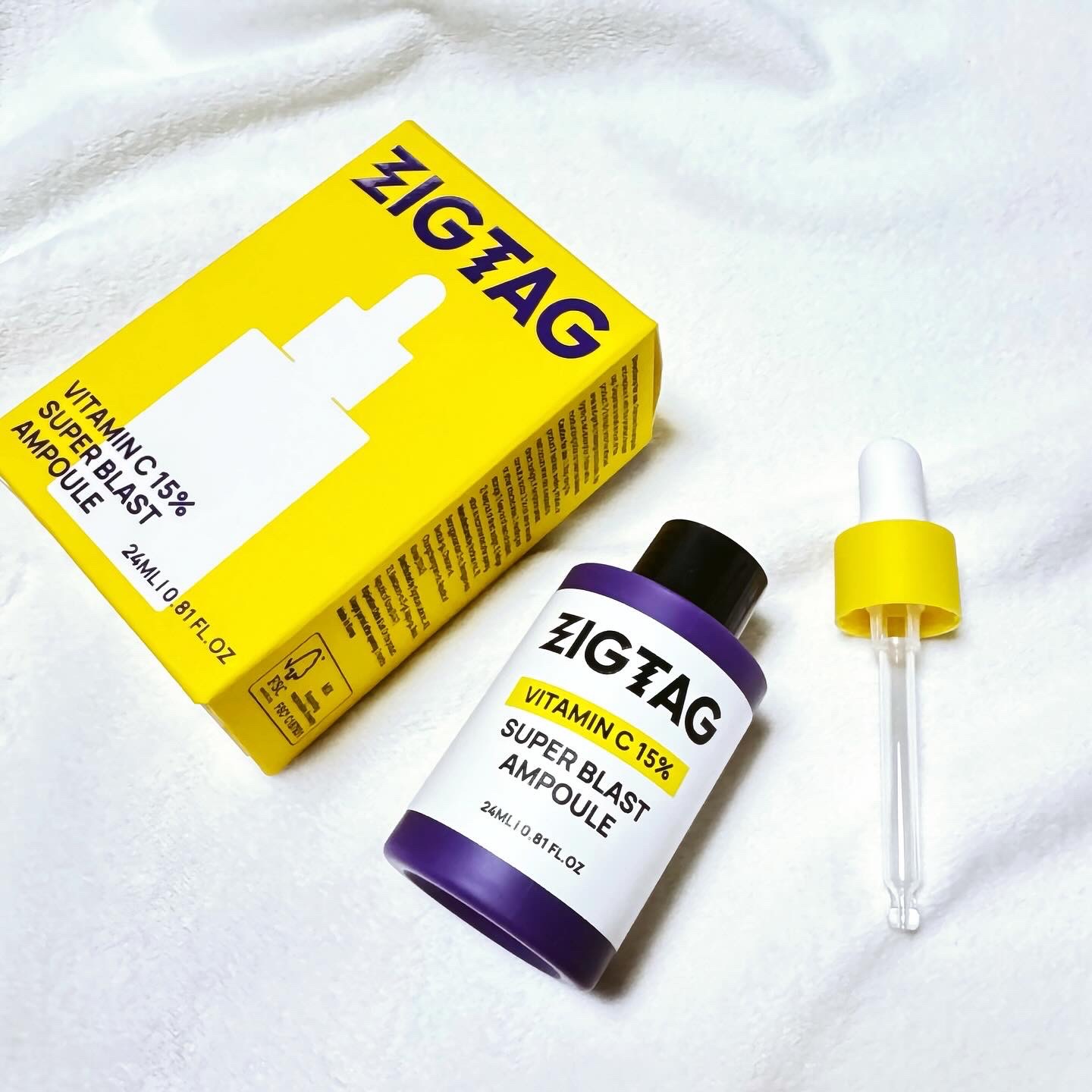 ビタミンC15%スーパーブラストアンプル/ZIGTAG/美容液を使ったクチコミ（1枚目）