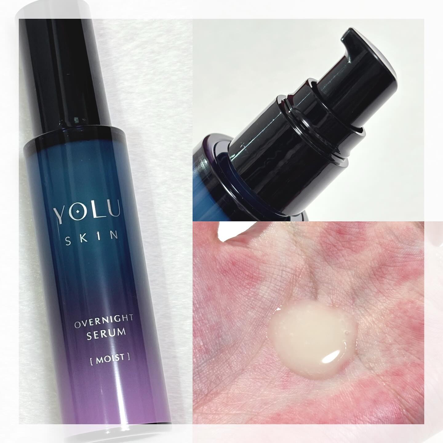 ヨル スキン オーバーナイトセラム モイスト/YOLU/美容液を使ったクチコミ（2枚目）