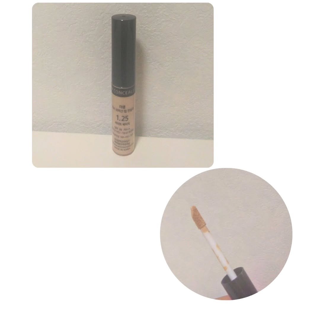 カバーパーフェクション チップコンシーラー 1.25 ライトベージュ/the SAEM/リキッドコンシーラーを使ったクチコミ（2枚目）