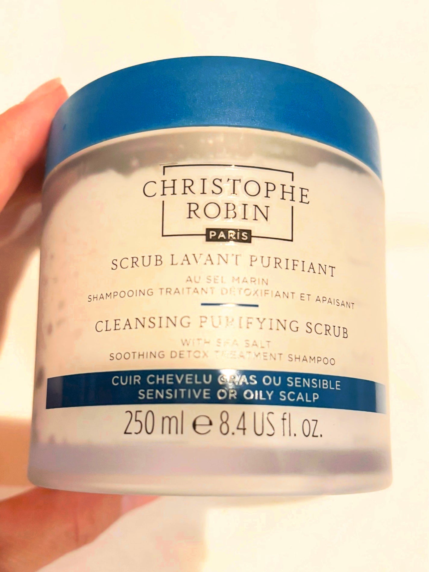 Cleansing Purifying Scrub with Sea Salt/Christophe Robin/ヘッドスクラブを使ったクチコミ(1枚目)