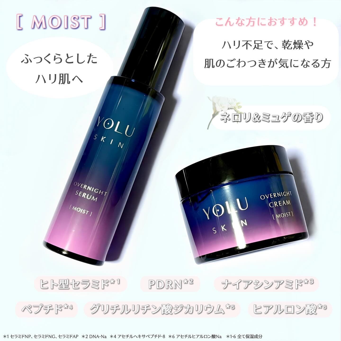 ヨル スキン オーバーナイトセラム モイスト/YOLU/美容液を使ったクチコミ（2枚目）