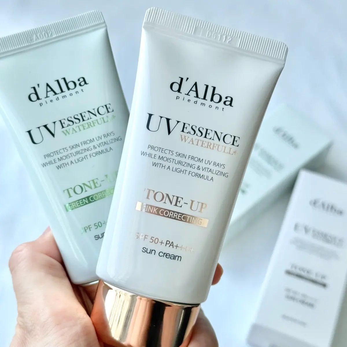 ウォータフルトーンアップサンクリーム/ダルバ/日焼け止めクリームを使ったクチコミ（1枚目）