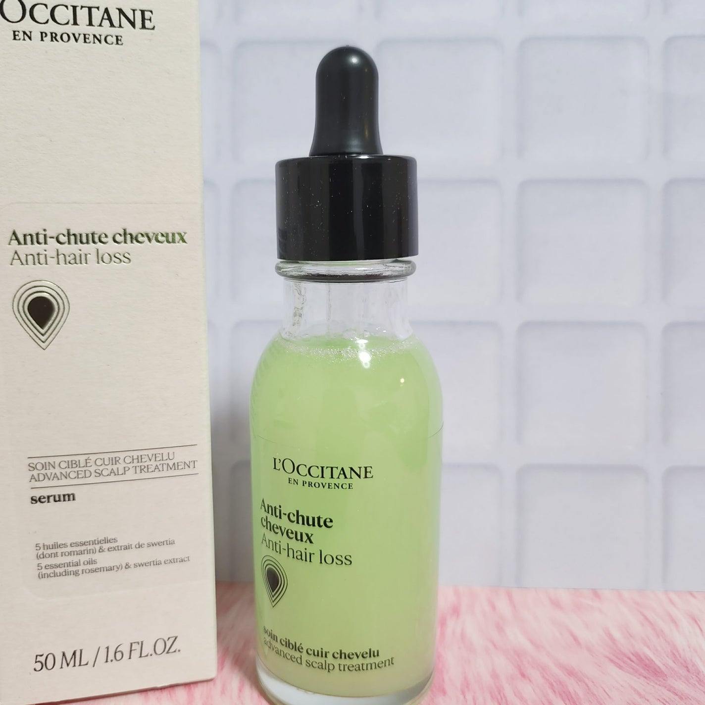 薬用 メディカル アンチヘアロスセラム/L'OCCITANE/頭皮ローションを使ったクチコミ(2枚目)