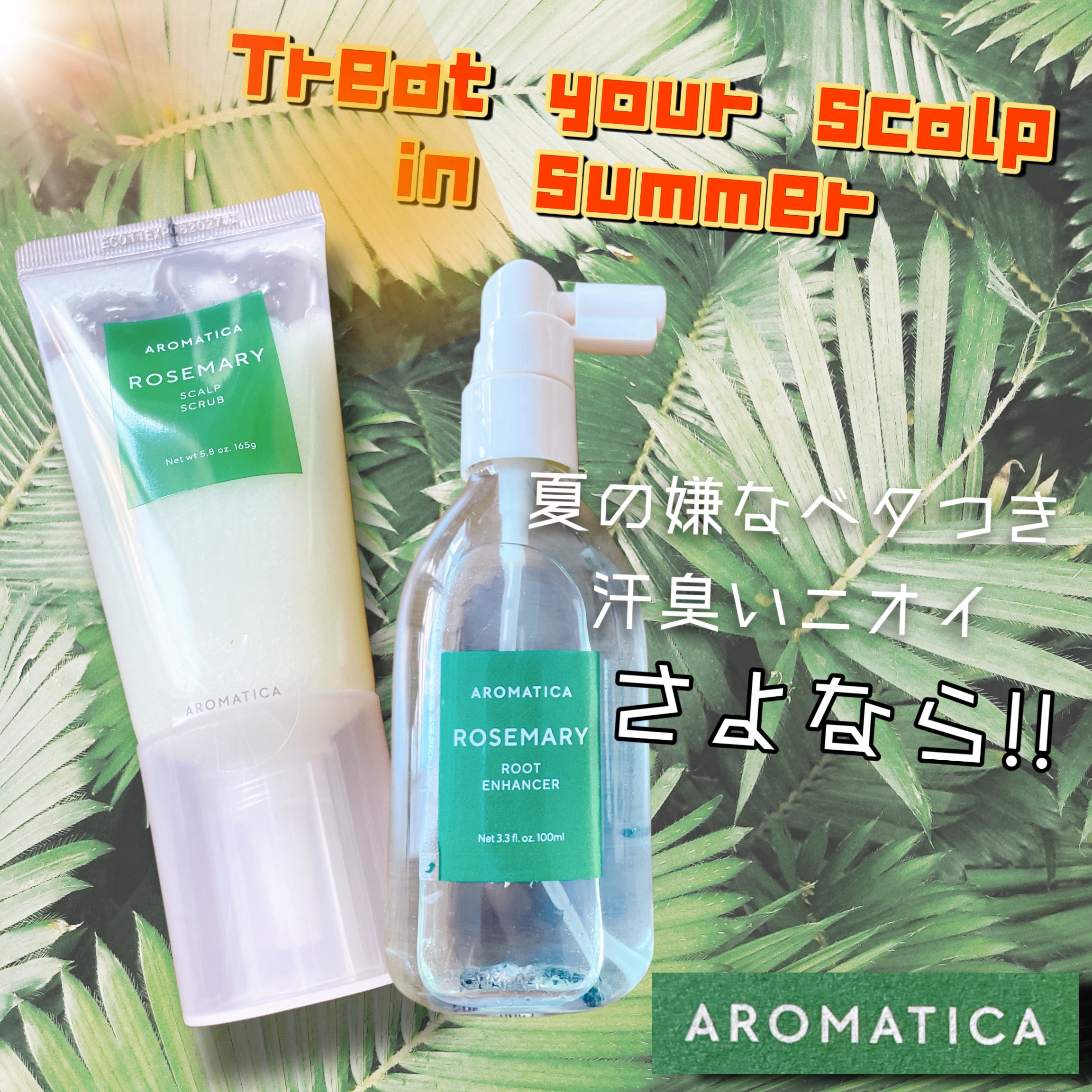 ローズマリー スカルプ スクラブ/AROMATICA/ヘッドスクラブを使ったクチコミ（1枚目）