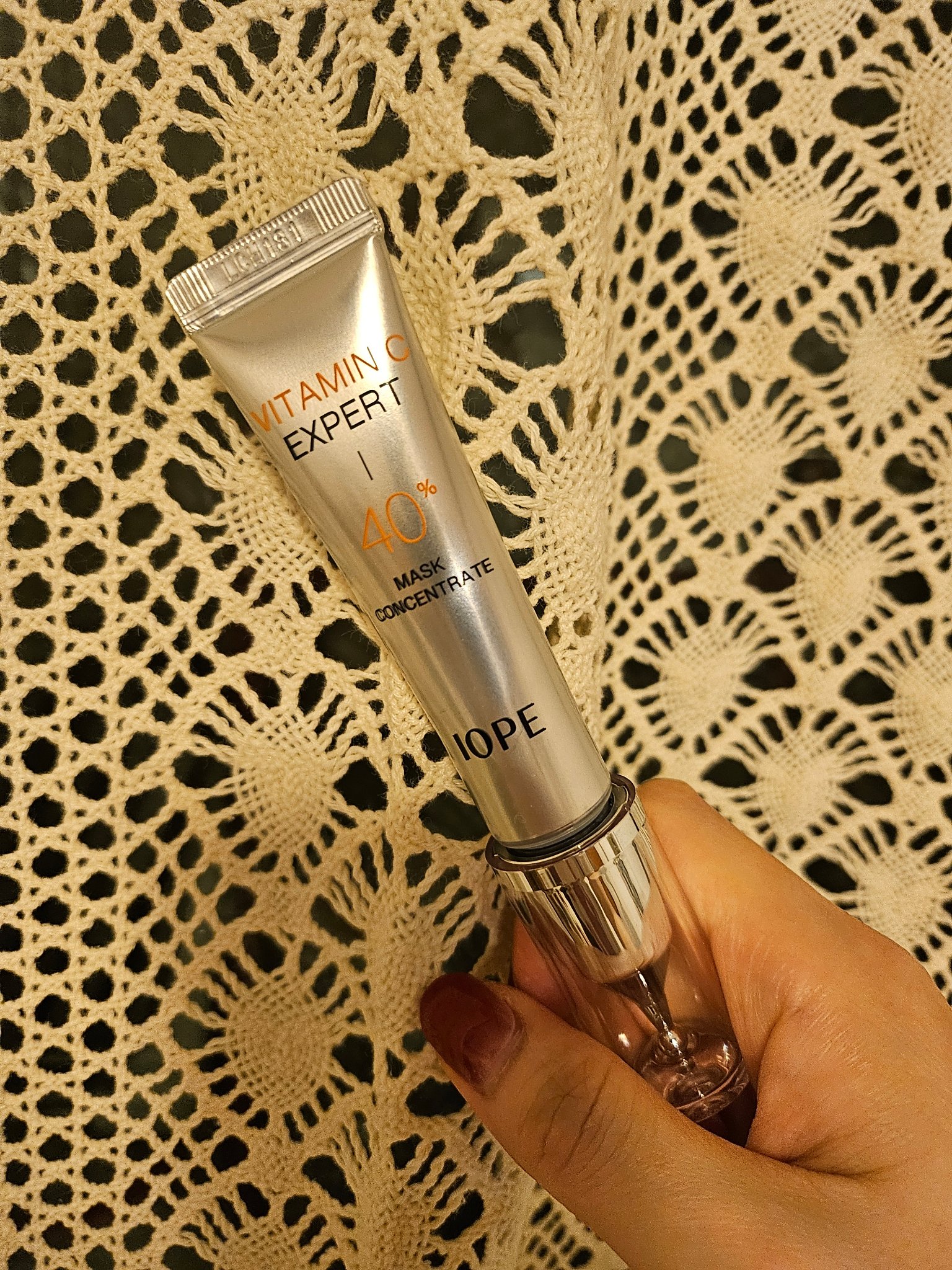 ビタミンC エキスパート40% マスクコンセントレート/IOPE/フェイスクリームを使ったクチコミ（1枚目）