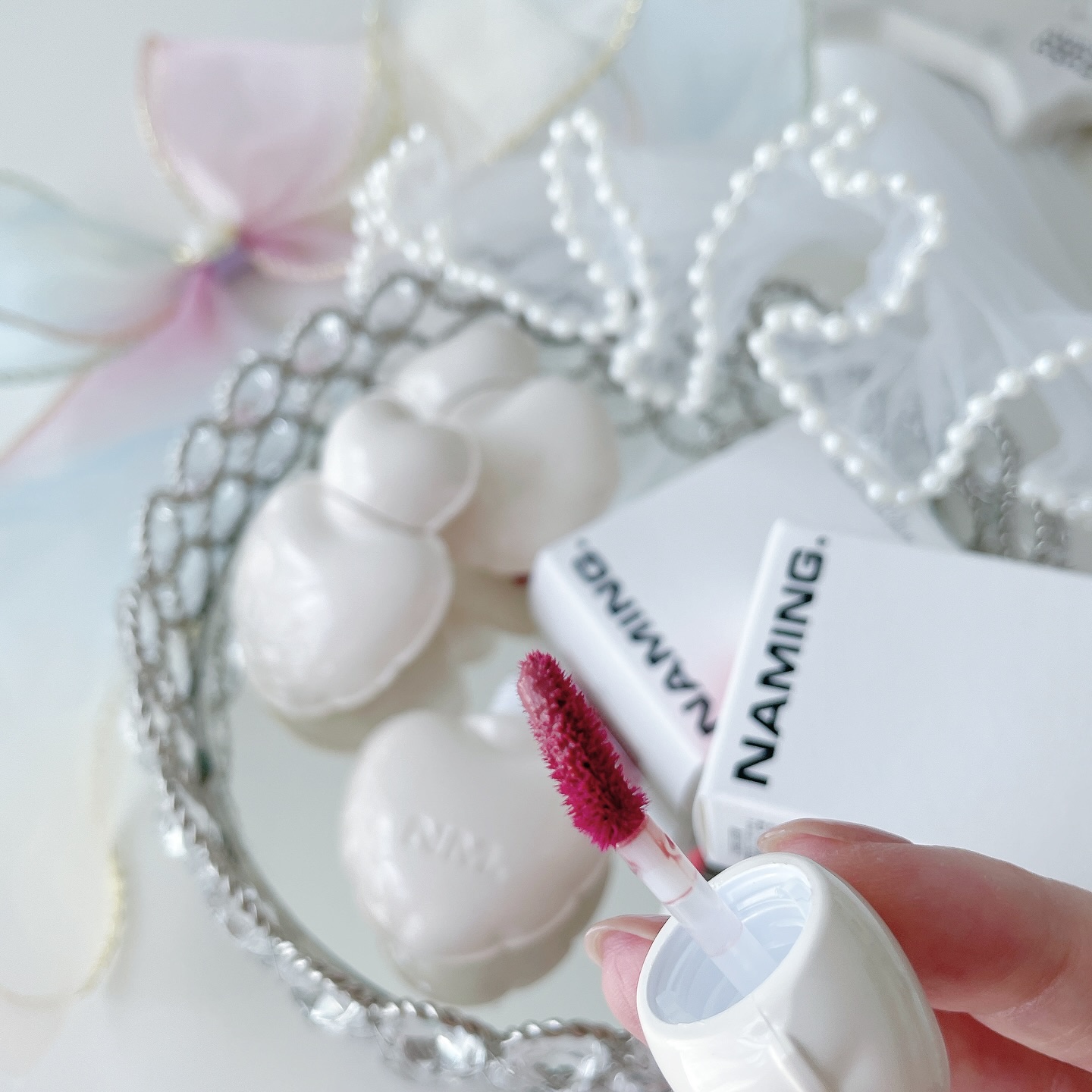 ネーミング グロウ ハートリップティント/NAMING./リップティントを使ったクチコミ（3枚目）